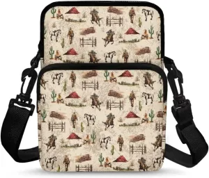 2 Layer Crossbody Bag, Lightweight Shoulder Bag Messenger Bags for Kids Girls Boys
