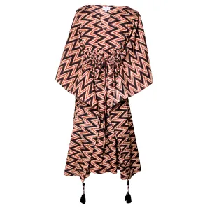Ajmer Midi Cotton Kaftan Dress Final Sale