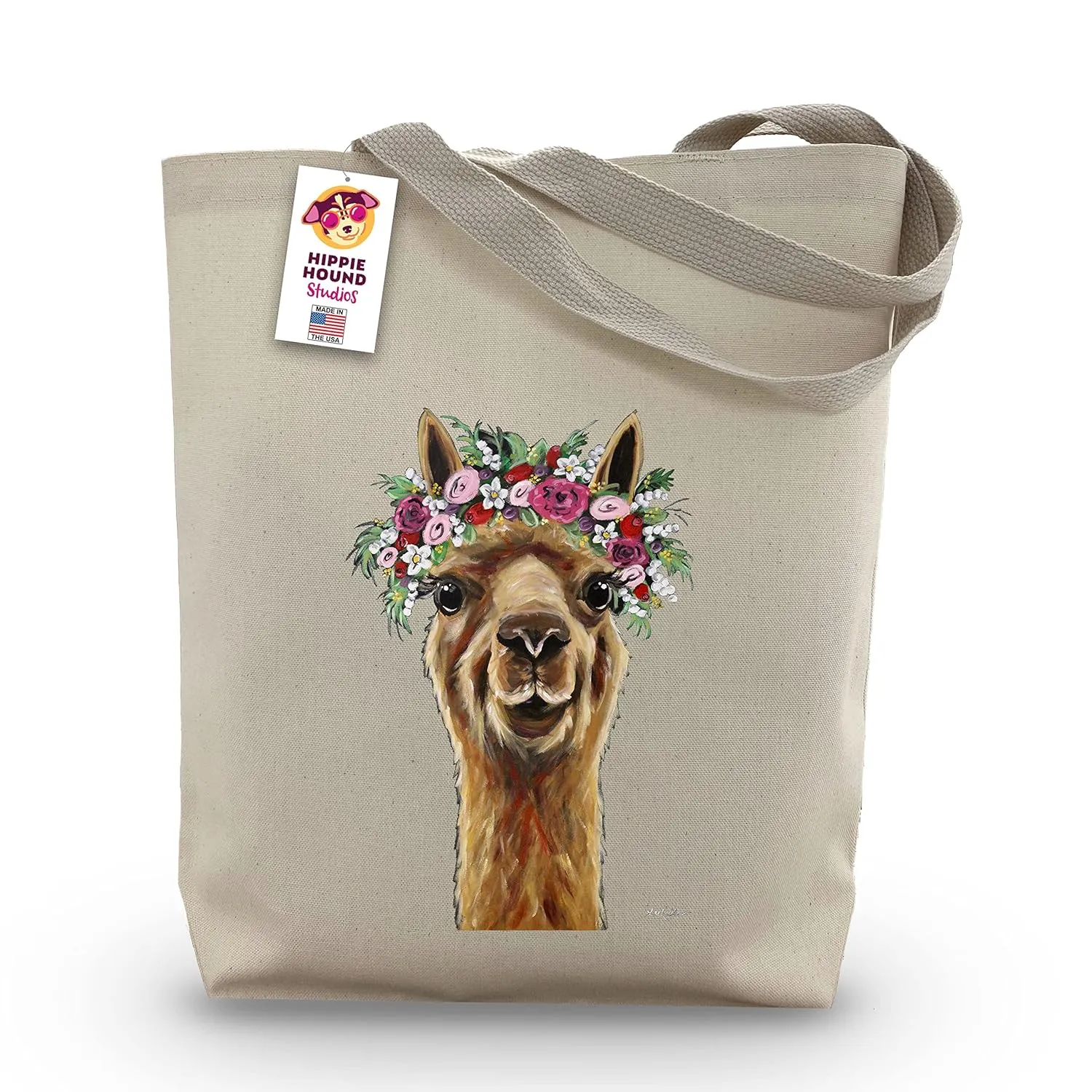 Alpaca Tote Bag - Alpaca Lover Gift - Alpaca Totes -Handmade Totes - Llama Canvas Totes - Llama Reusable Shopping Bag - Gifts for Mom - Shoulder Bag - Grocery Bag - Handbag - Beach Bag