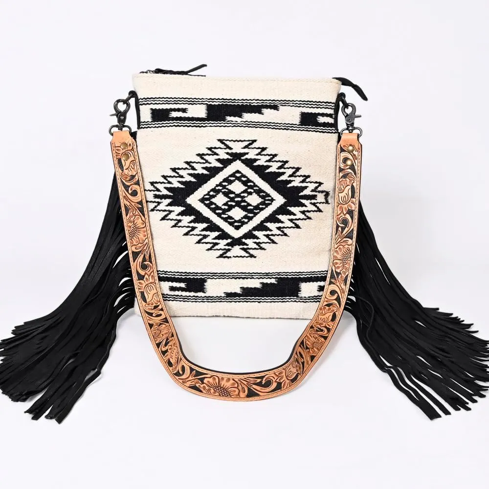American Darling Messenger Hair On Genuine Leather Women Bag Western Handbag Purse
