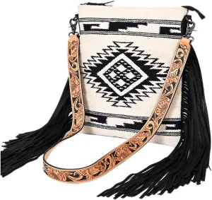 American Darling Messenger Hair On Genuine Leather Women Bag Western Handbag Purse