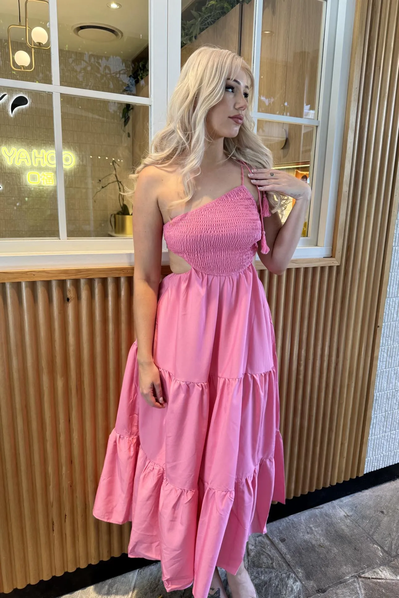 Arli Maxi Dress - Pink