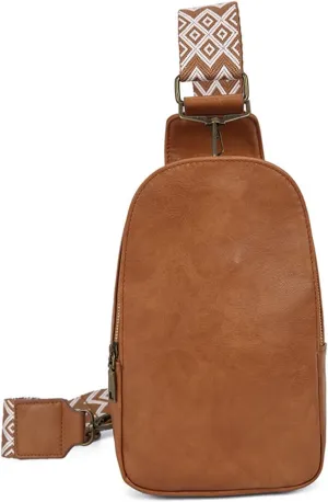 Bags for Women Women's Crossbody Bags Women's Bags Chest Bags Retro Print Waist Bags(BrownFlower)
