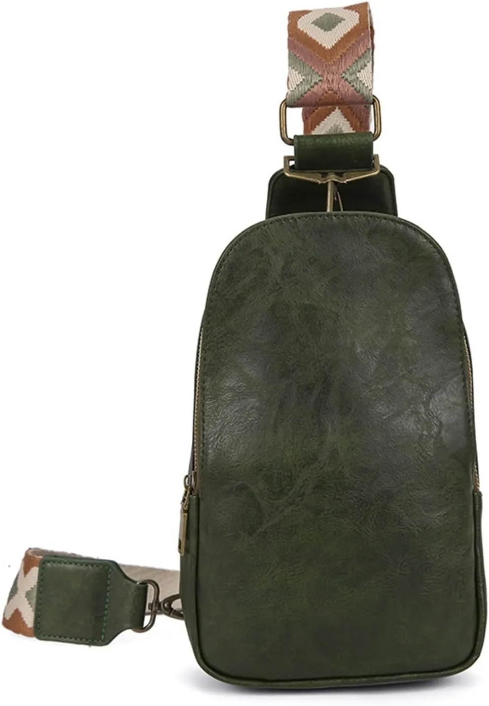 Bags for Women Women's Crossbody Bags Women's Bags Chest Bags Retro Print Waist Bags(Green)