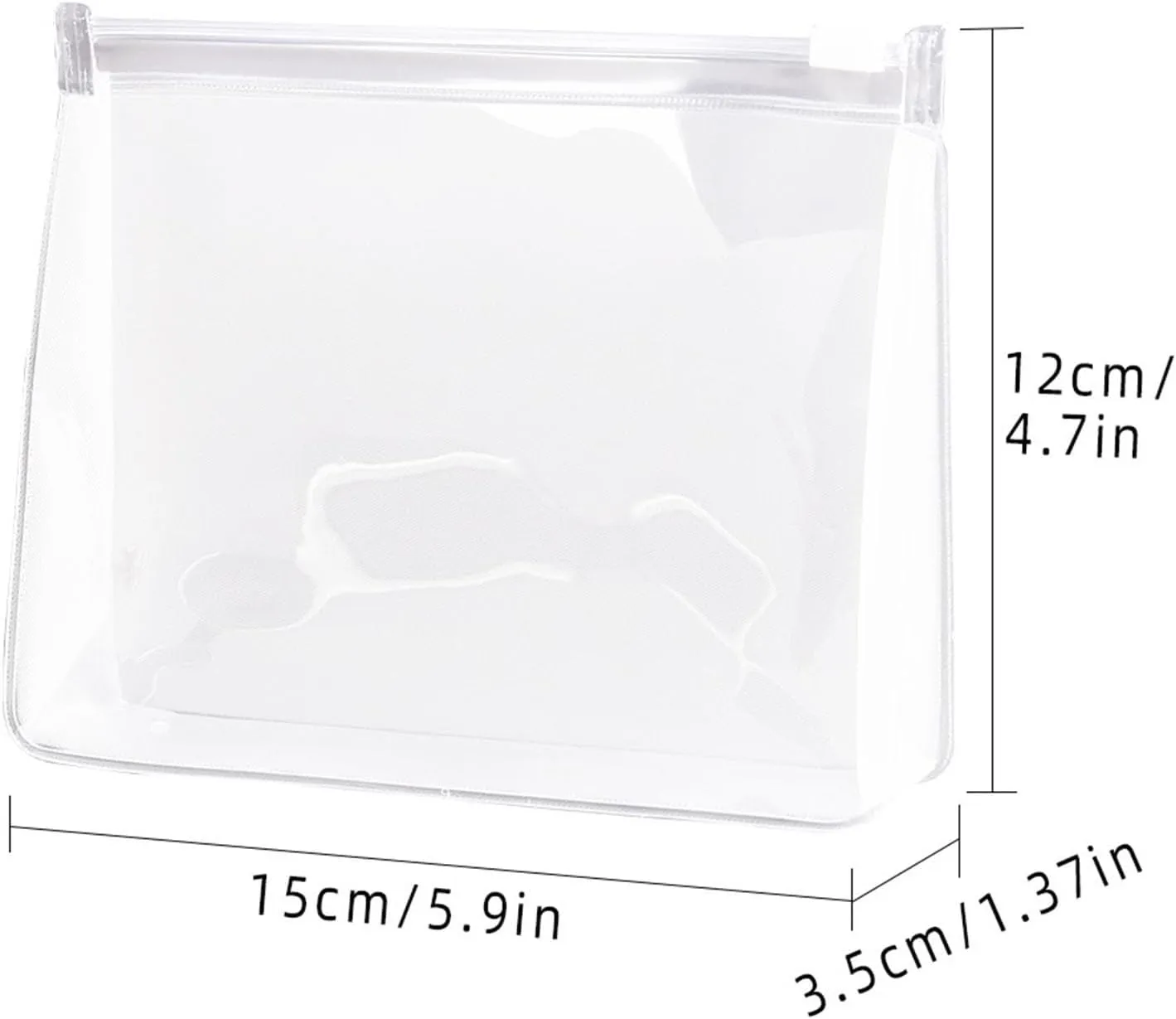 Bikini Organizing Bags,Waterproof Zipper Reusable Storage Bag,Bathing Suit Storage Organizers, Swimwear Organization for Closet, Drawers, and Travel, Clear (2 Pack)