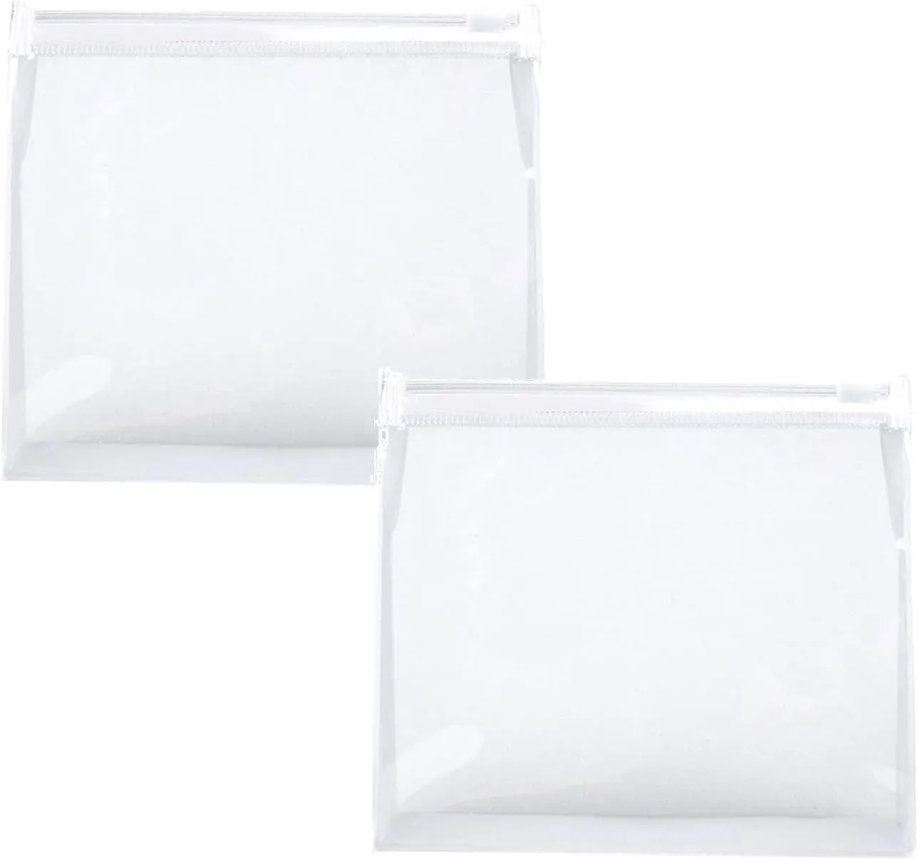 Bikini Organizing Bags,Waterproof Zipper Reusable Storage Bag,Bathing Suit Storage Organizers, Swimwear Organization for Closet, Drawers, and Travel, Clear (2 Pack)