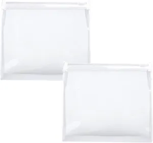 Bikini Organizing Bags,Waterproof Zipper Reusable Storage Bag,Bathing Suit Storage Organizers, Swimwear Organization for Closet, Drawers, and Travel, Clear (2 Pack)
