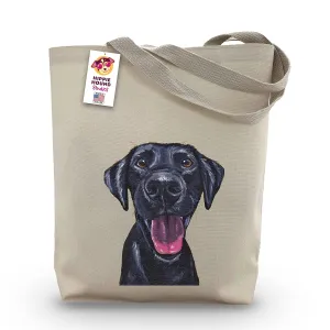 Black Lab Tote Bag - Labrador Tote bag -Black Lab Gifts - Dog Tote Bag - Dog Gifts - Dog Totes - Handmade - Canvas Tote - Shopping Bag - Lab Christmas Gift- Grocery Bag - Handbag - Beach Bag