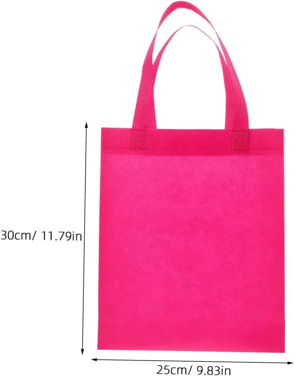 Blank Non Woven Tote Bags with Handles Reusable Grocery Shopping Bags for DIY Events and Treat Holders