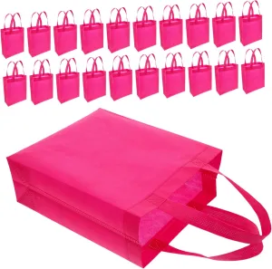 Blank Non Woven Tote Bags with Handles Reusable Grocery Shopping Bags for DIY Events and Treat Holders