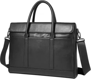 Briefcases Messenger Bags Laptop Bag Men Bag Genuine Leather Men Briefcase Laptop Bag Leather Totes for Document Office Bags Men Shoulder Messenger Bags Handbags