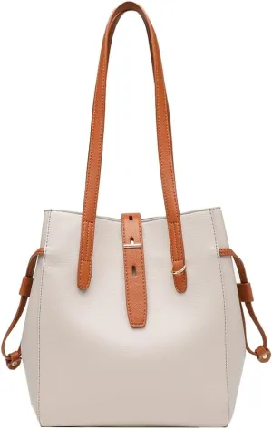 Bucket Shoulder Bags for Women Vegan Leather Tote Purses Handbags Large Trendy Work Top Handle Satchels