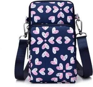 Casual Chest Bag with Convertible Shoulder Strap Shoulder CellPhone Handbag With Credit Purse For Women Small
