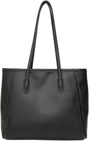 Casual Vegan Leather Tote Bags for Women Large Working Shoulder Purse Ladies Top Handle Handbags Satchels
