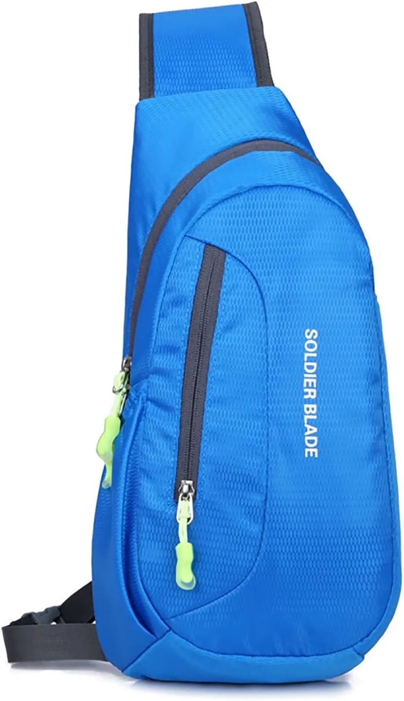 Chest Strap Small Folding Pack for Walking Man Women Outdoor Multifunctional Sling Backpack Fashionable Casual