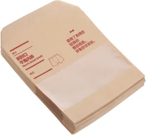CHILDWEET Underwear Bags 50pcs Briefs Storage Pouches Zipper Socks Packing Bags Travel Storage Pouches Paper and Pvc Material