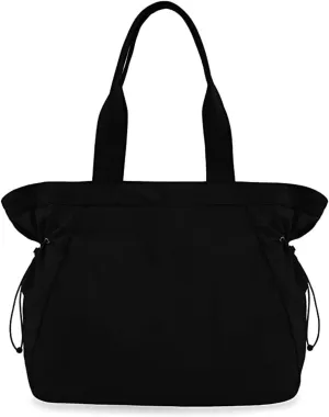 Classic Zipper Shoulder Bags for Women Shoulder Hobo Bags Top Handle Satchel Purses Lightweight Daily Work Bag(Black)