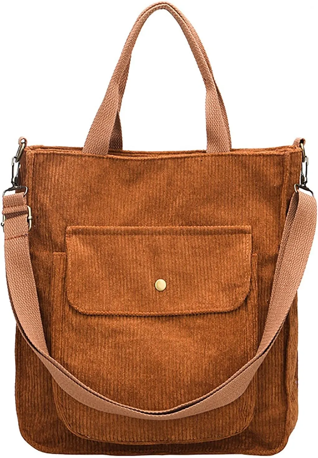 Corduroy Tote Bag Women Shoulder Bags Casual Top Handle Bag Ladies Handbags Canvas Beach Tote