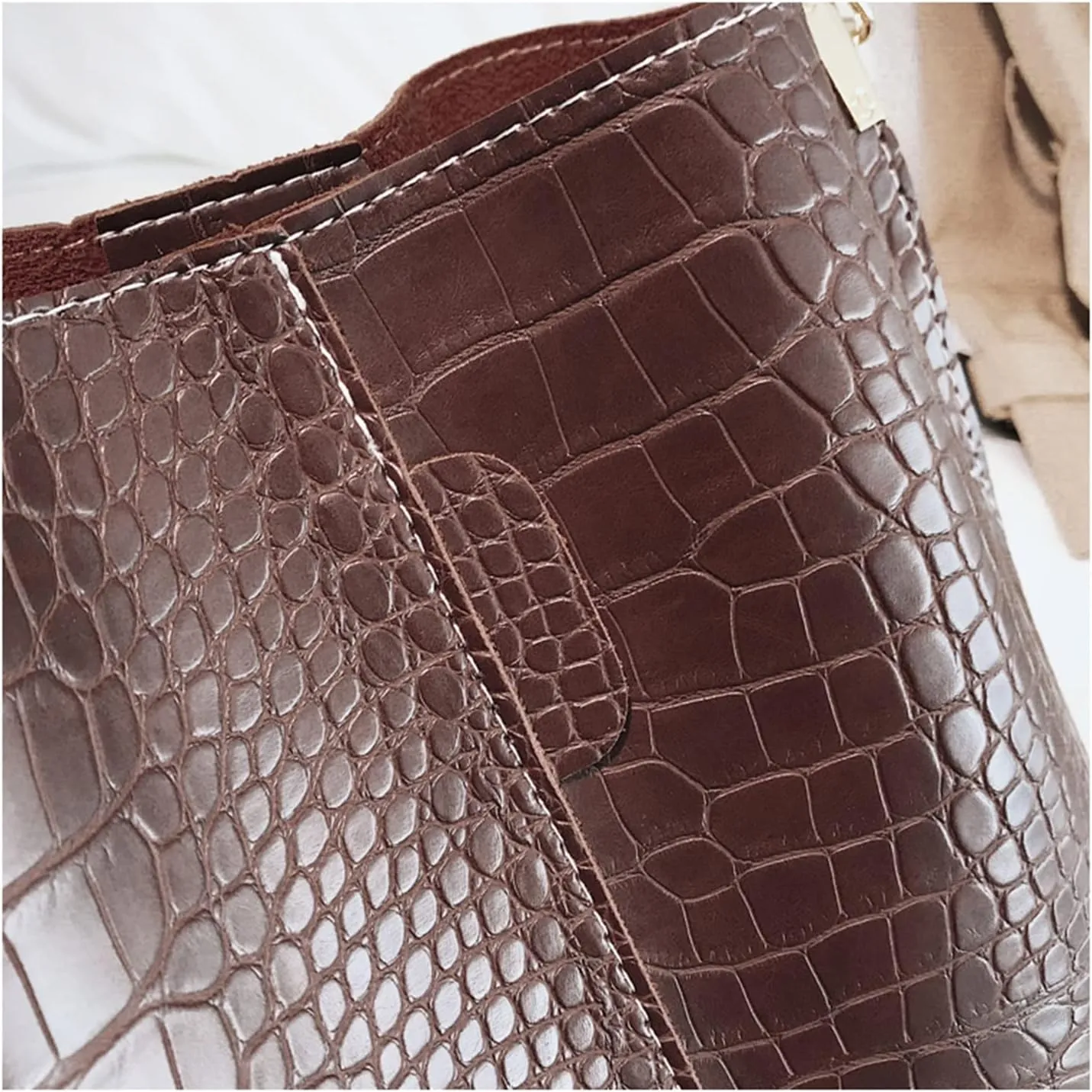 Crocodile Crossbody Bag For Women Shoulder Bag Design Women Bag Luxury Leather Bag Bucket Bag Female Handbag