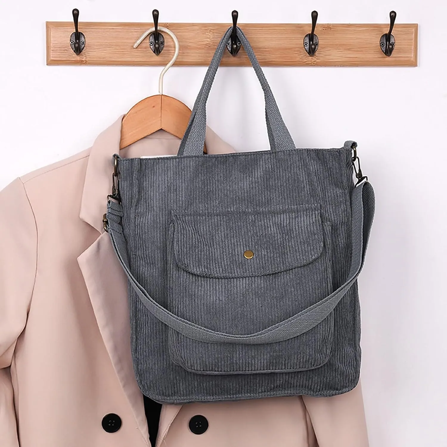 Crossbody Bags for Women Corduroy Tote Bag Women Shoulder Bag Casual Top Handle Ladies Handbags