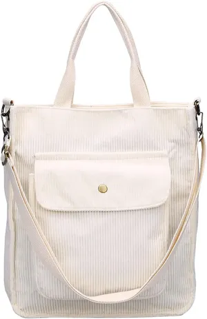 Crossbody Bags for Women Corduroy Tote Bag Women Shoulder Bag Casual Top Handle Ladies Handbags