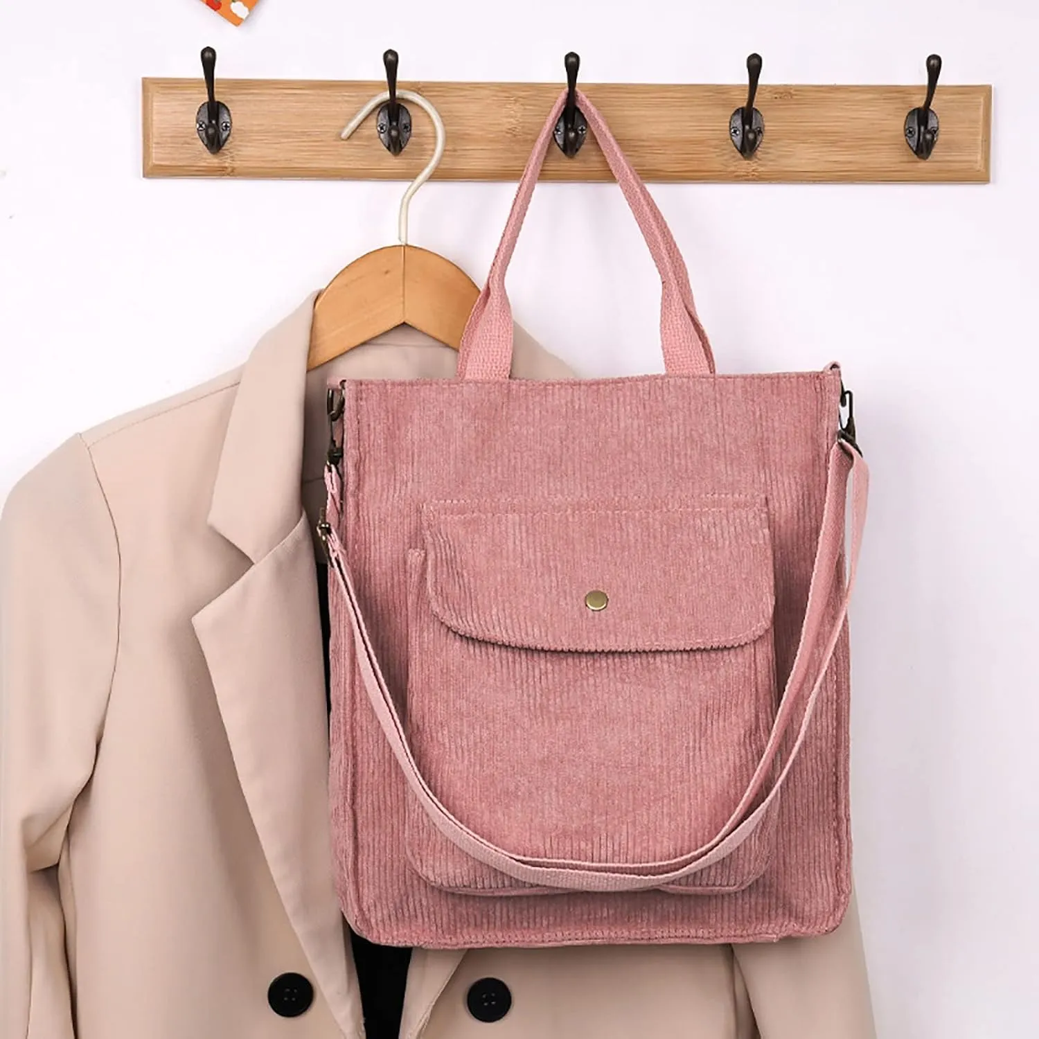 Crossbody Bags for Women Corduroy Tote Bag Women Shoulder Bag Casual Top Handle Ladies Handbags