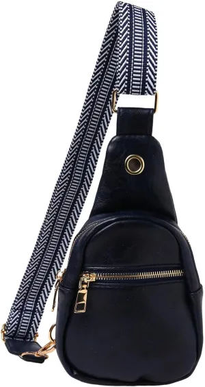 Crossbody Bags for Women Fashion Chest Bag Soft Leather Texture Crossbody Bag Large Capacity Simple Retro