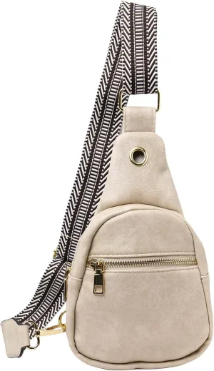 Crossbody Bags for Women Fashion Chest Bag Soft Leather Texture Crossbody Bag Large Capacity Simple Retro
