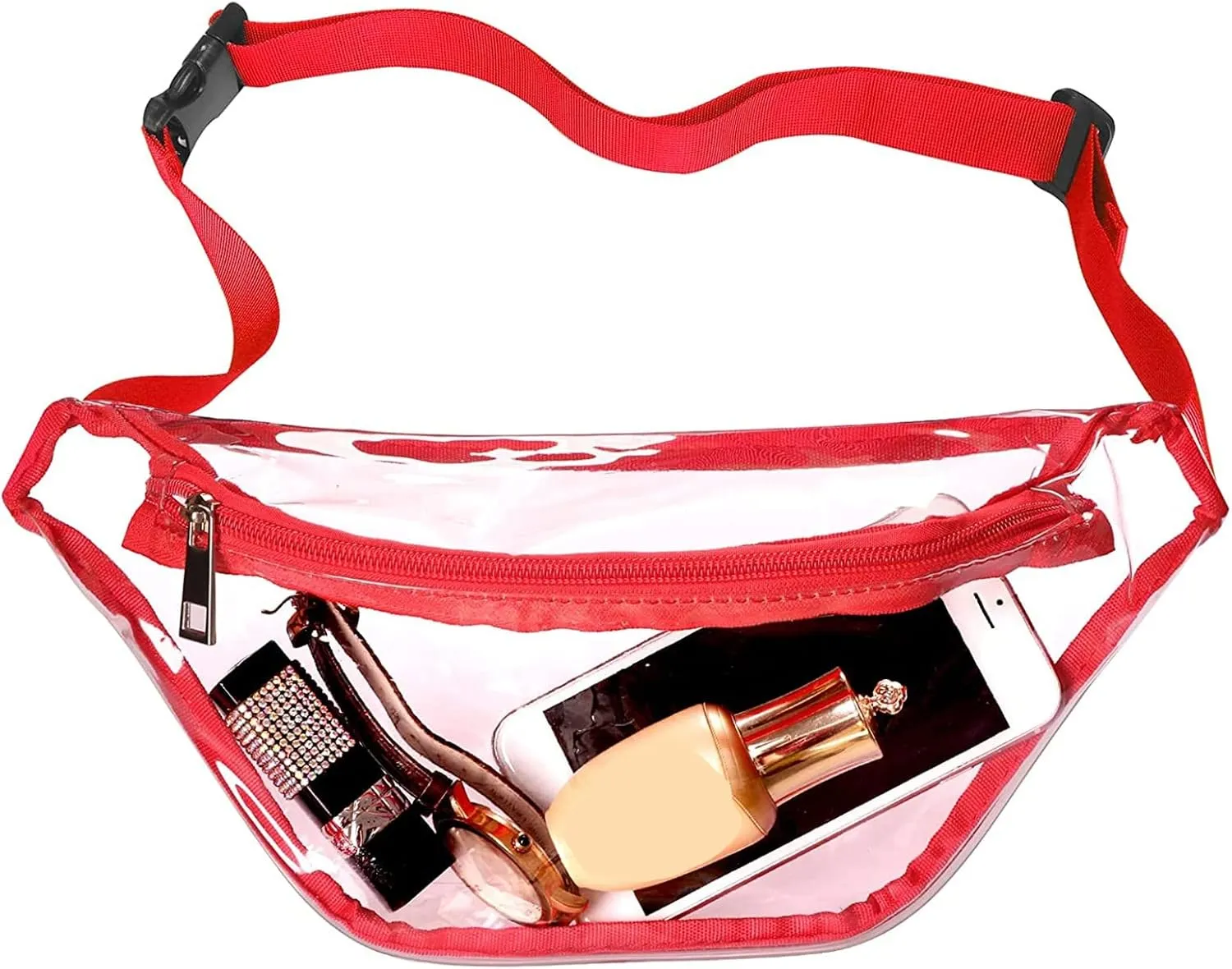 Crossbody Bags for Women Waist Bag Clear Fanny Pack Women Small Clear Waist Bag Cute Pack With Adjustable