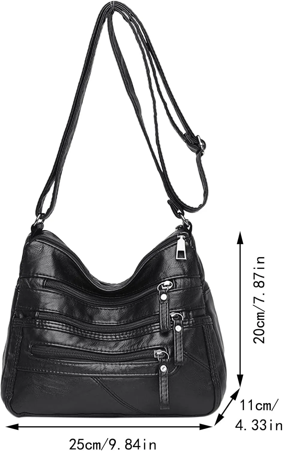 Crossbody Crescent Bags for Women Waterproof Nylon Crossbody Bags for Woman Trendy Clear Bag for Stadium Events(Purple)