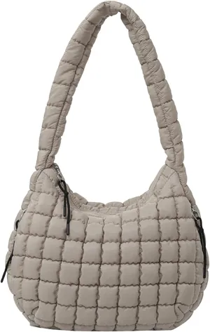 Crossbody Handbag Purse Pleated Clouds Bag Fashion Shoulder Tote Dumpling Bag Large Capacity Down Cotton Armpit Women's