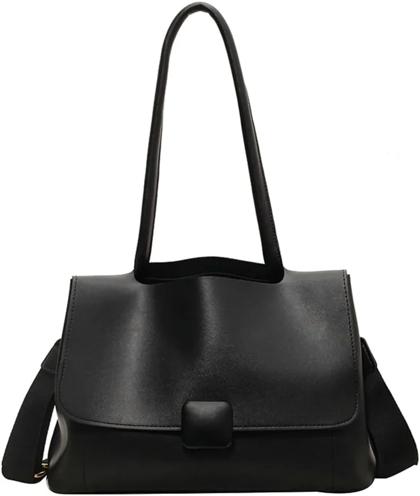 Crossbody Shoulder Bag for Women Soft Vegan Leather Tote Purse Trendy Handbags Work Messenger Bag Satchels