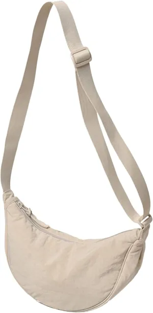 Crossbody Zipper Bag Dumpling Bag Women Armpit Nylon Simple Shoulder Design Crossbody