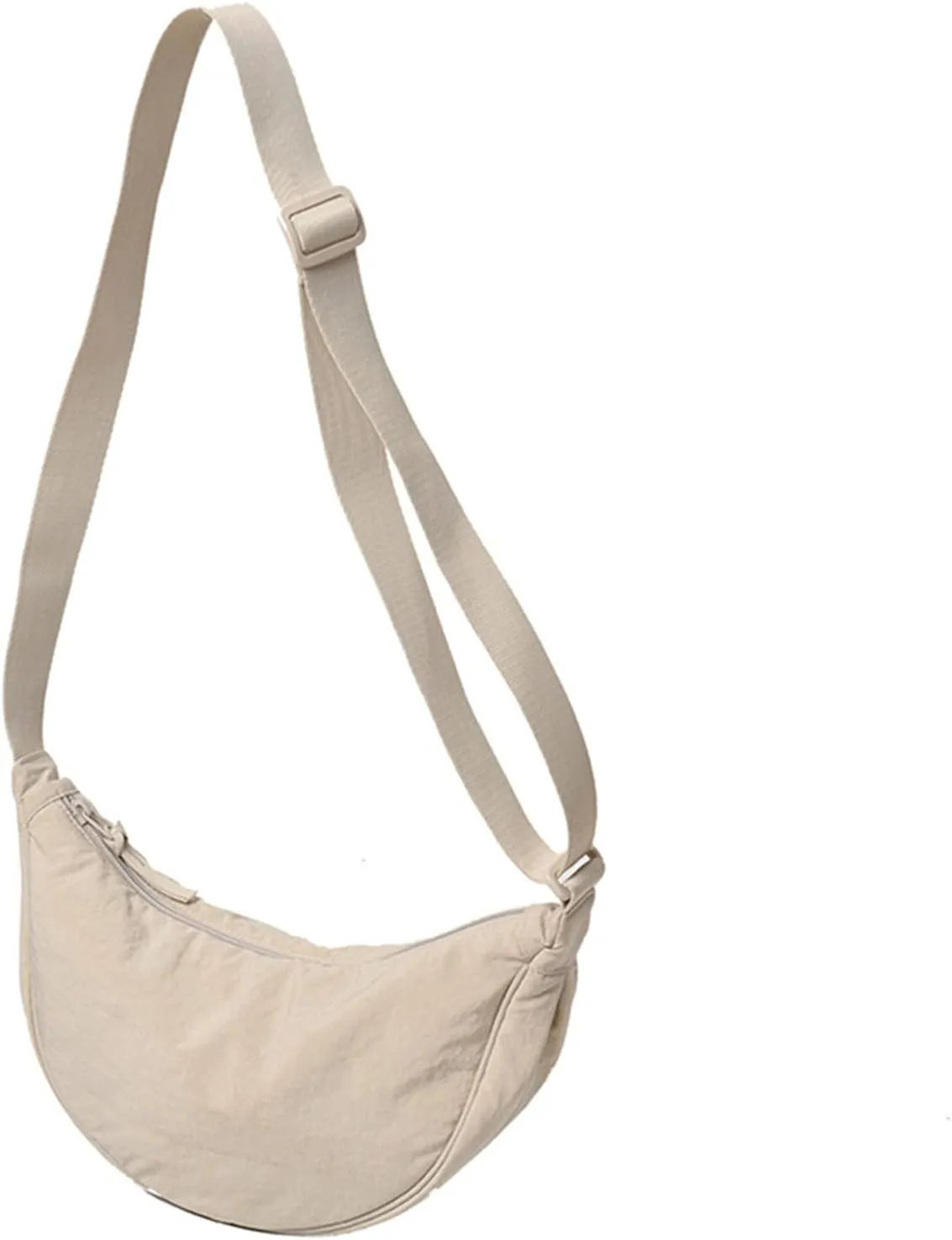 Crossbody Zipper Bag Dumpling Bag Women Armpit Nylon Simple Shoulder Design Crossbody