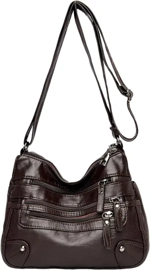 Crossbody Zipper Bag Women Bags Fashionable Middle Mother Bags Large Capacity Shoulder Crossbody Casual