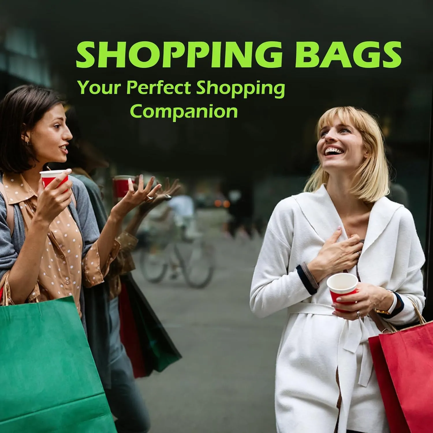 DechoPak 100pcs Dark Green Gift Bags, 8.3x4.3x10.6 Inch Green Paper Bags with Handles, Medium Kraft Party Favor Goodie Bag Bulk for Birthday Baby Shower Valentine's Day Christmas Retail Business