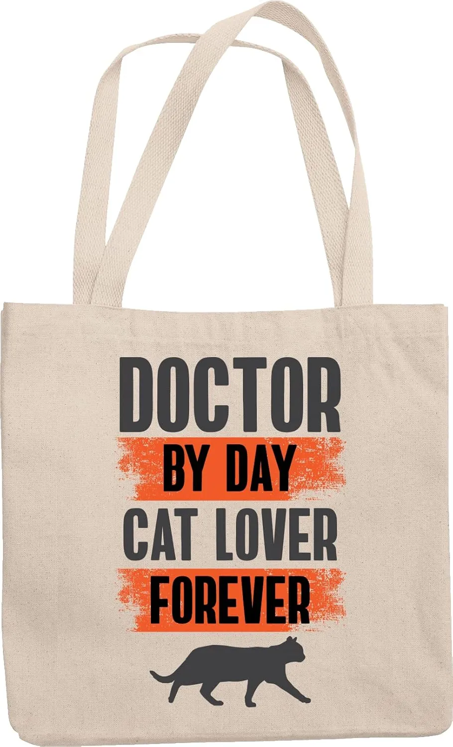 Doctor Cat Lover Reusable Tote Bag for Physician Men and Women