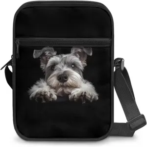 Dog Print Women's Crossbody Bags Waterproof Shoulder Bag Satchel Messenger Bags with Pockets