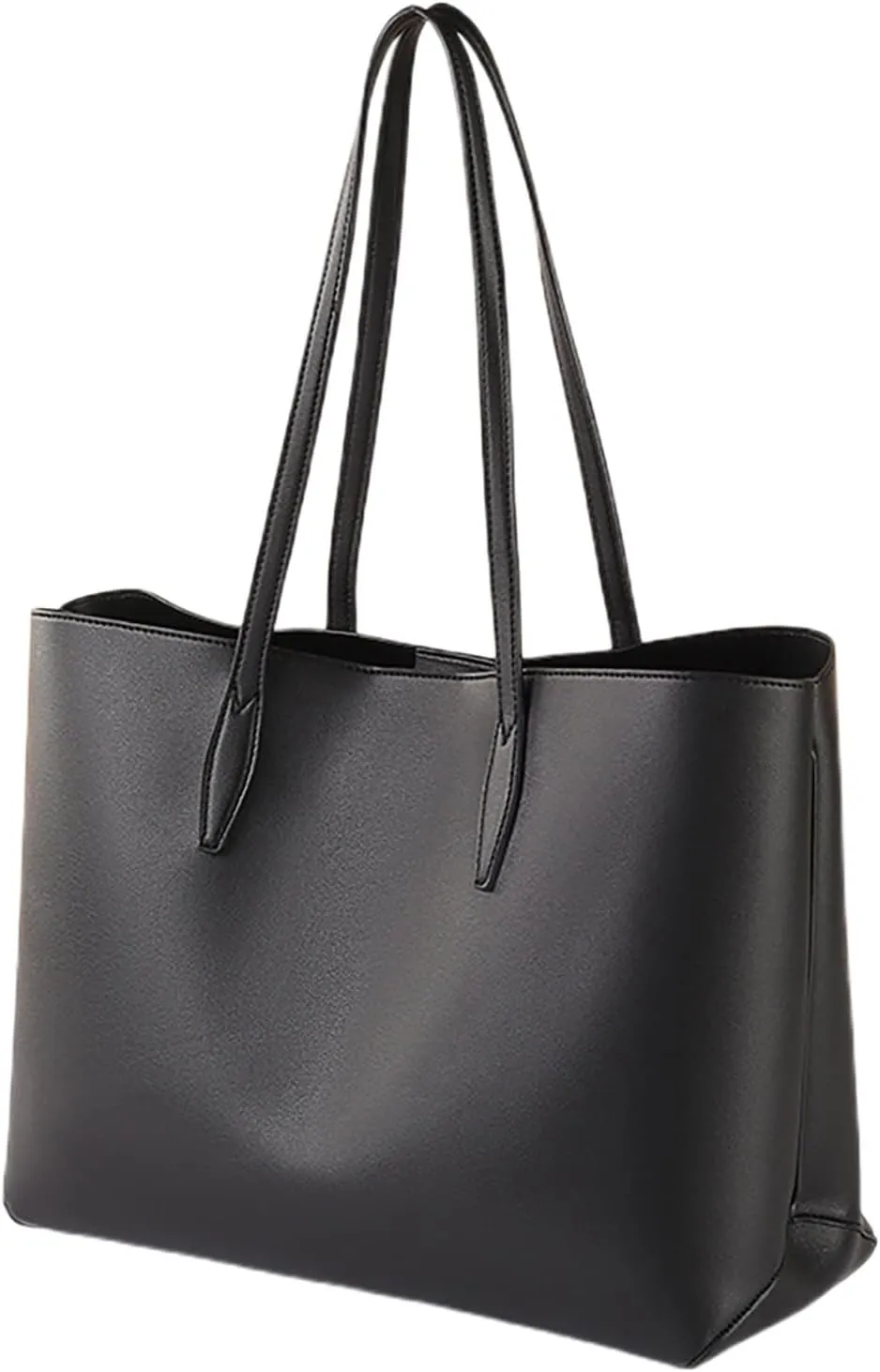 Elegant Satchel Bags for Women Lightweight Tote Shoulder Bags Satchel Black Purses Cute Spring Purse(Black)