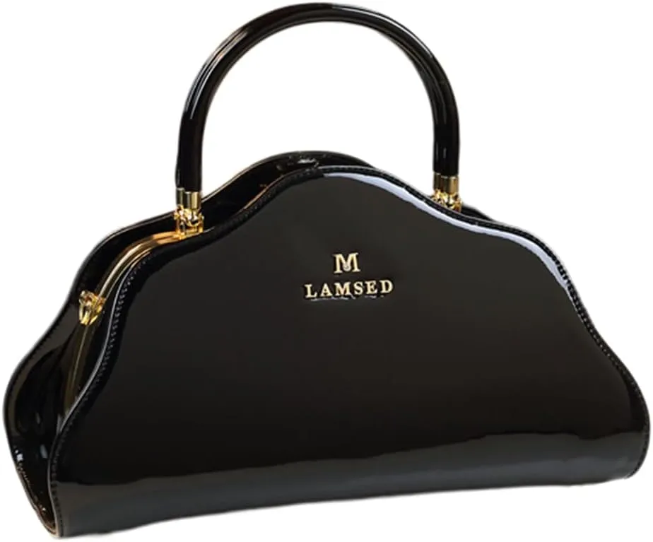 Fashion Leather Cloud Bag For Women Top Handle Satchel Handbags Hard Purses Shoulder Messenger Bags With Diamond Buckle