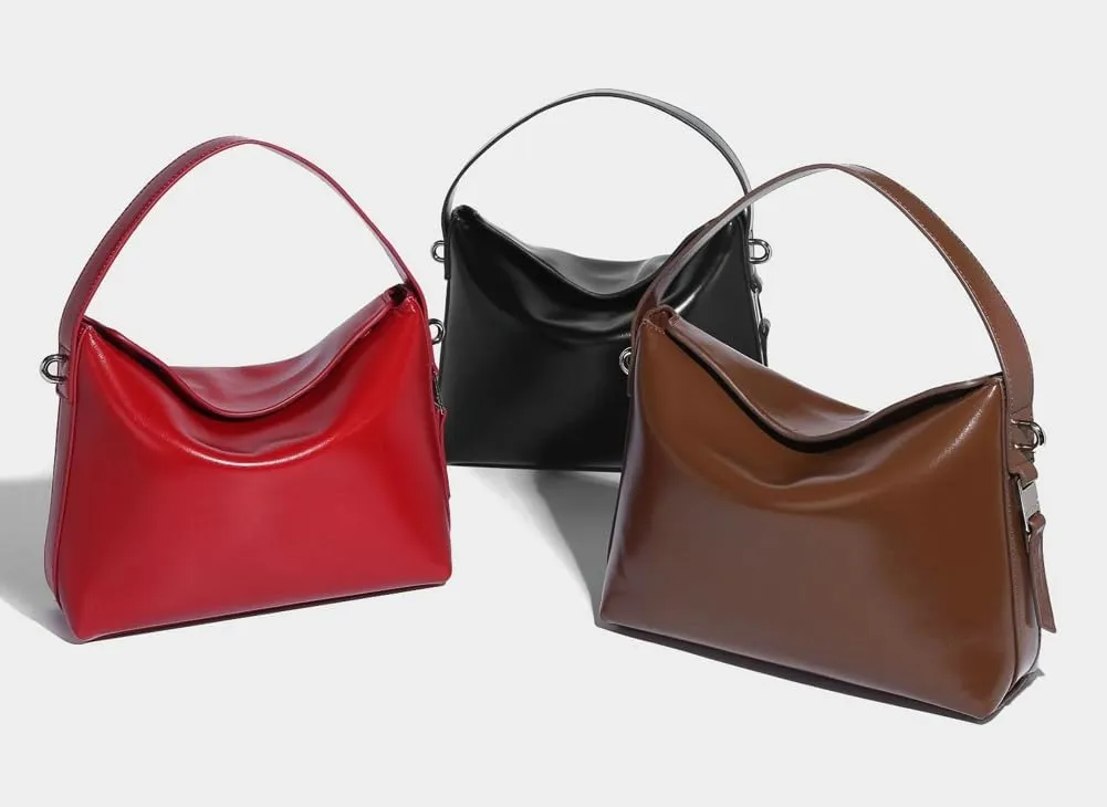 Fashion Vegan Leather Shoulder Bag for Women Small Cute Crossbody Purse Handbag Designer Bridal Tote Satchels