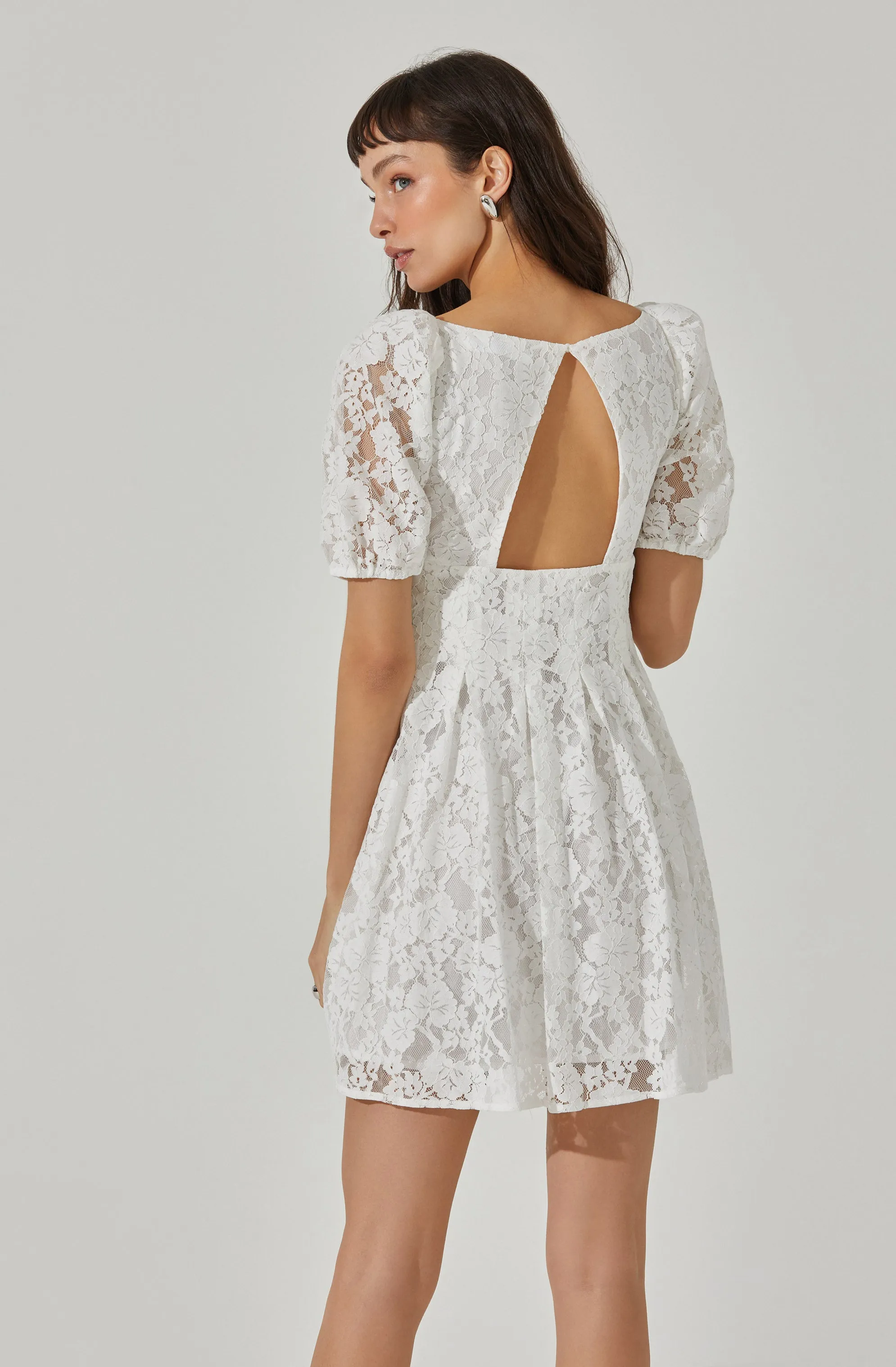 Floral Lace Mini Dress