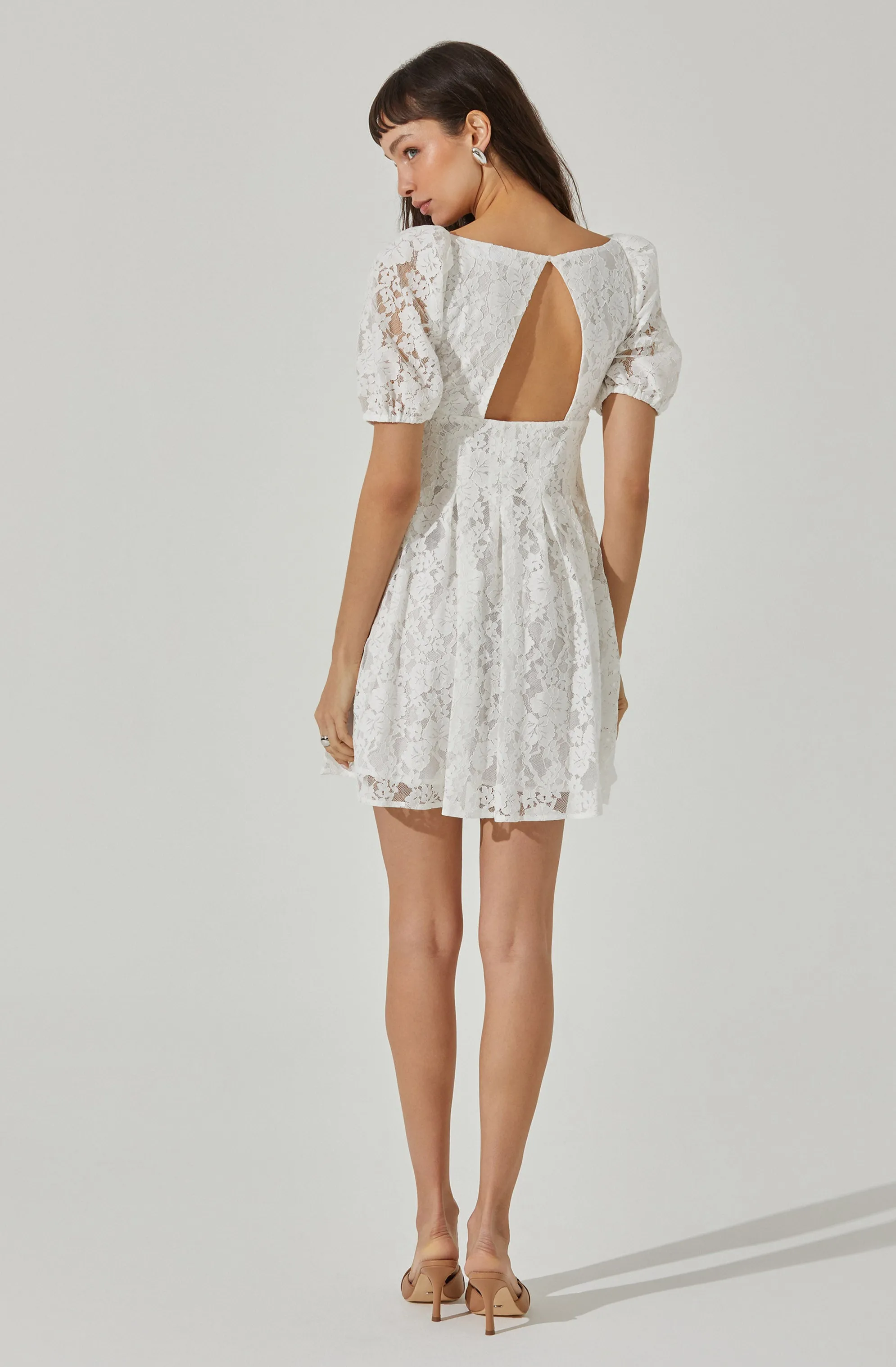 Floral Lace Mini Dress