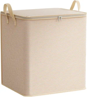 Foldable Organization and Storage with Sturdy Handle & Zipper Moving Bags Under Bed Storage Containers Clothing Storage Organizer Large Storage Bags for Blankets, Comforter, Bedding, Closet
