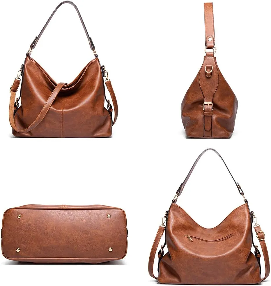 Handbag for Women PU Leather Shoulder Purses Shopper Hobo Crossbody Satchels