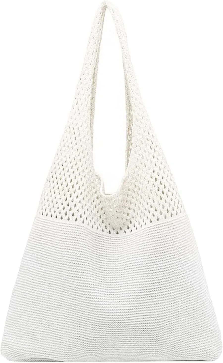 Handbag Under the Arm Purses Women's Spring/Summer Portable Retro Hollow Knitted Handheld One Shoulder Vest Bag