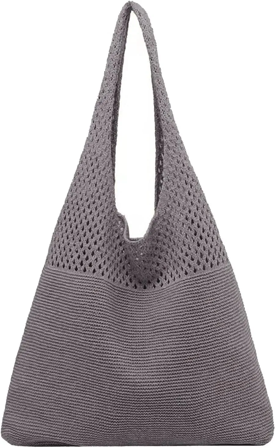 Handbag Under the Arm Purses Women's Spring/Summer Portable Retro Hollow Knitted Handheld One Shoulder Vest Bag