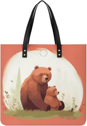 Handbags for WomenBear HugTrendy Vegan Leather Hobo Handbags,Women's Soft Bucket Bag For Women - Ladies Handbags For Work, Travel, Casual Use,Birthday Gifts