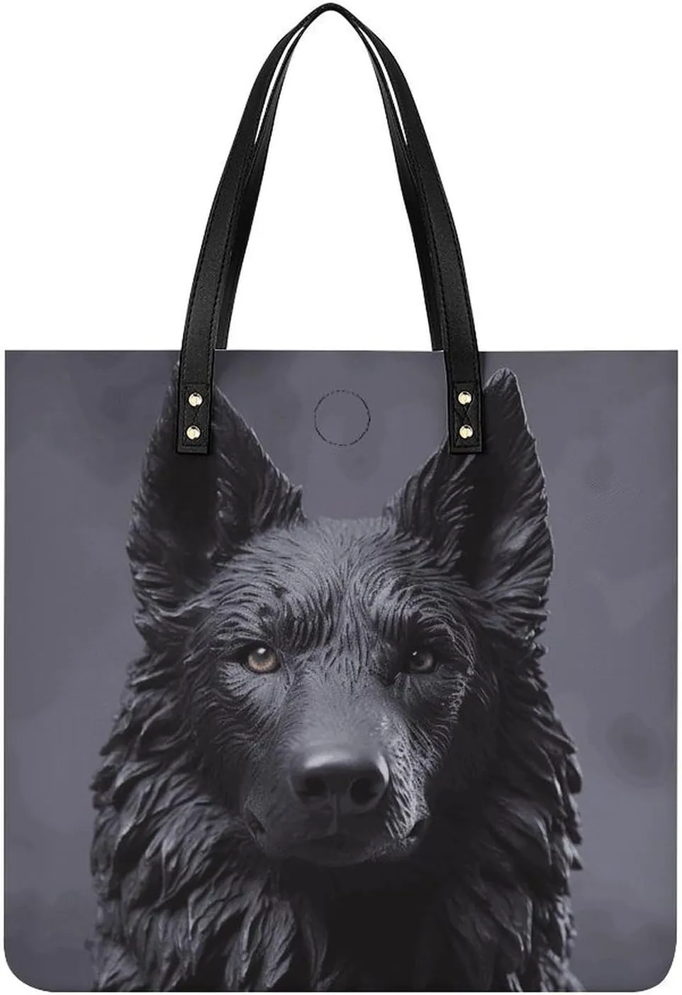 Handbags for WomenBlack German ShepherdTrendy Vegan Leather Hobo Handbags,Women's Soft Bucket Bag For Women - Ladies Handbags For Work, Travel, Casual Use,Birthday Gifts