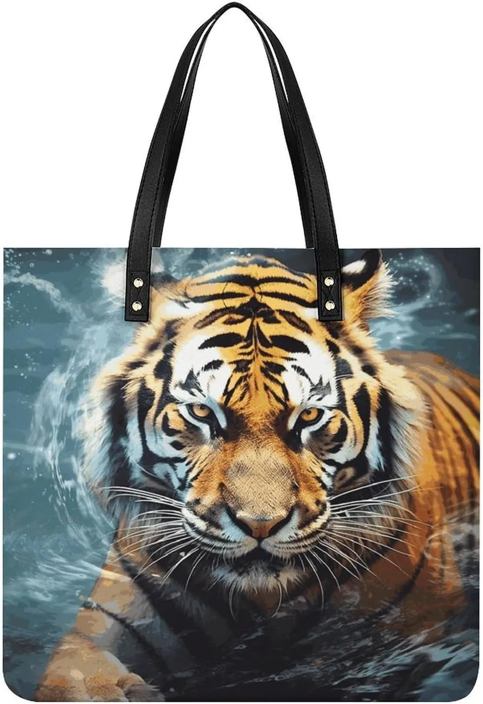 Handbags for WomenCool TigerTrendy Vegan Leather Hobo Handbags,Women's Soft Bucket Bag For Women - Ladies Handbags For Work, Travel, Casual Use,Birthday Gifts